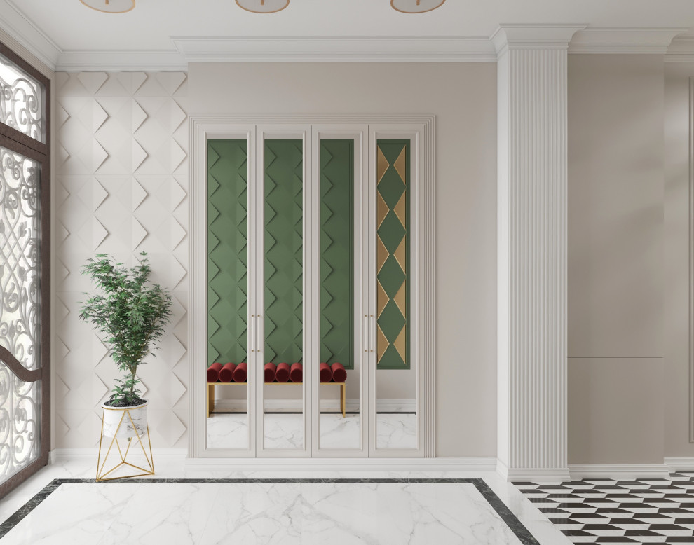 Обложка проекта: Дом с видом на Кисловодск. Прихожая. Лестничный марш.