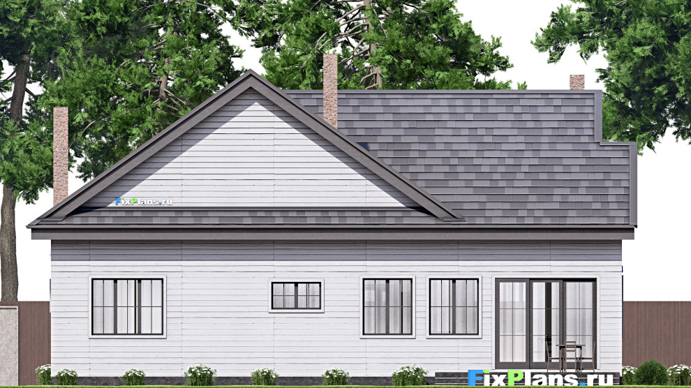 Проект дома с мансардой 17х15 м S305м2 F-16262