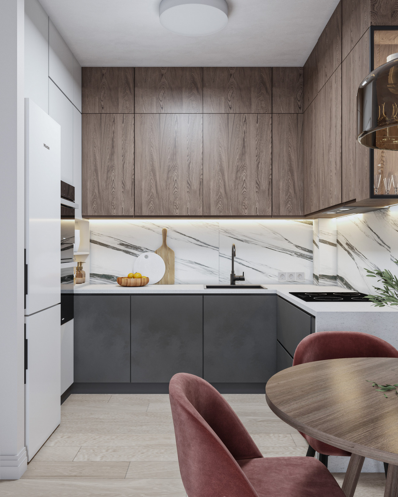 Дизайн трехкомнатной квартиры ЖК Мегаполис-парк 69м2