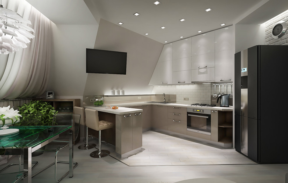 Обложка проекта: Кухня-гостиная для молодой пары