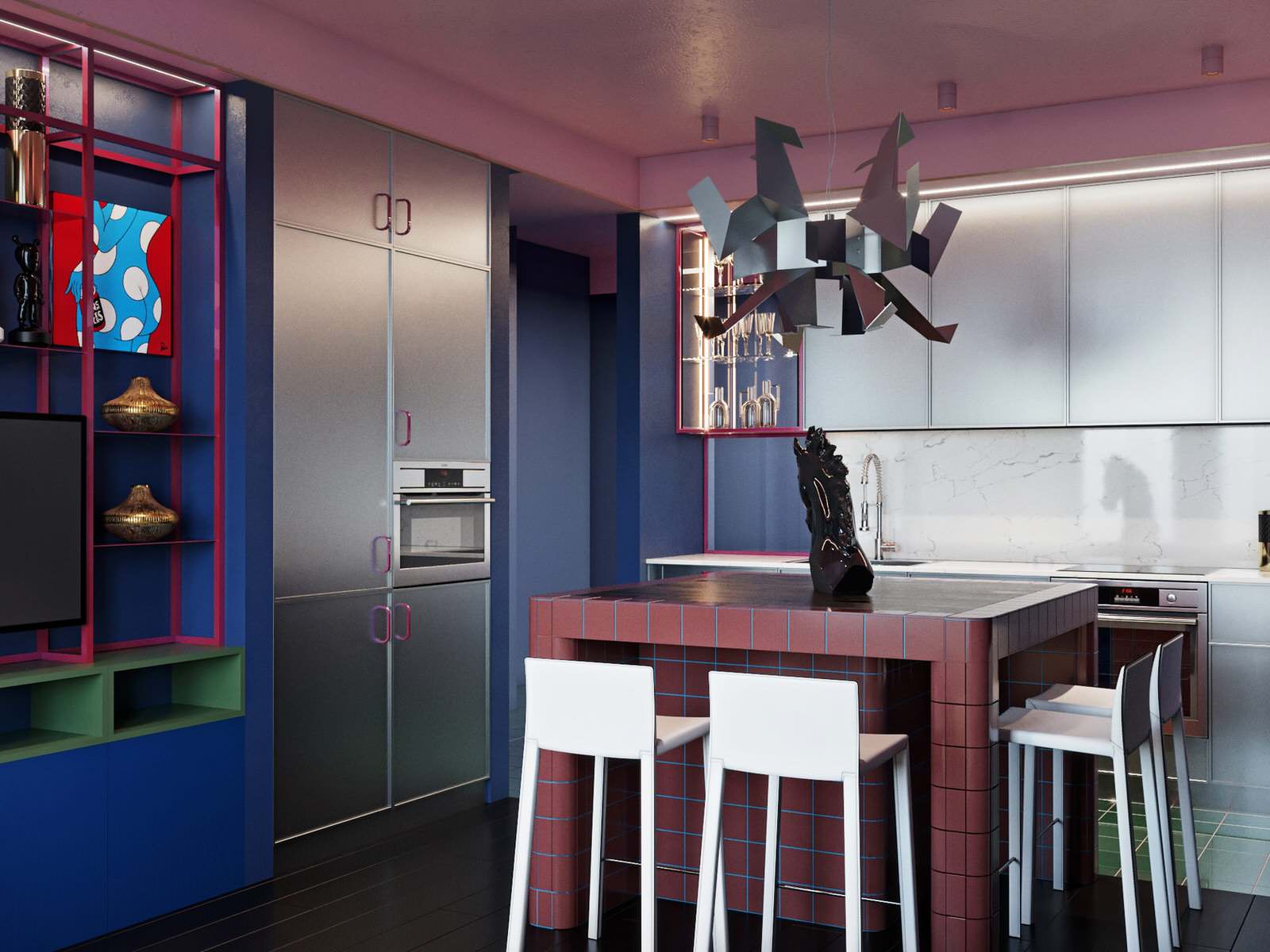 Кухня-столовая. Квартира в ЖК "МИД"