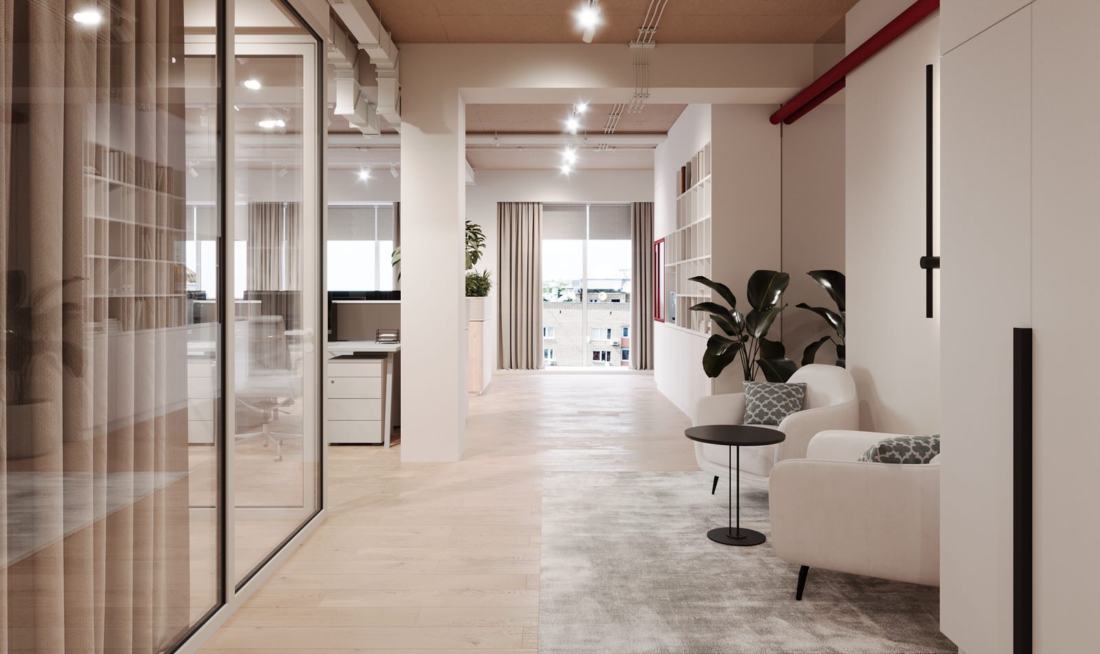 Визуализация офисного помещения