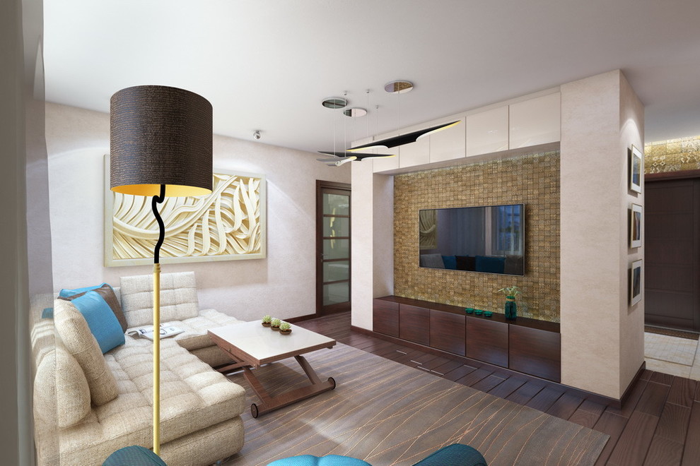 Дизайн интерьера двухкомнатной квартиры в новостройке по ул. Калинина