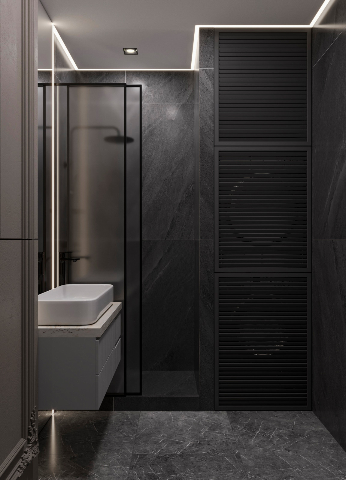 Интерьер, где царит ночь