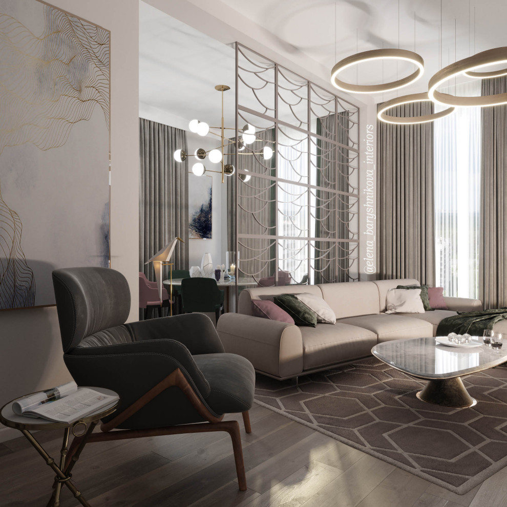 Дизайн проект квартиры 130м2 "Курорт в городе" (Resort in the City)