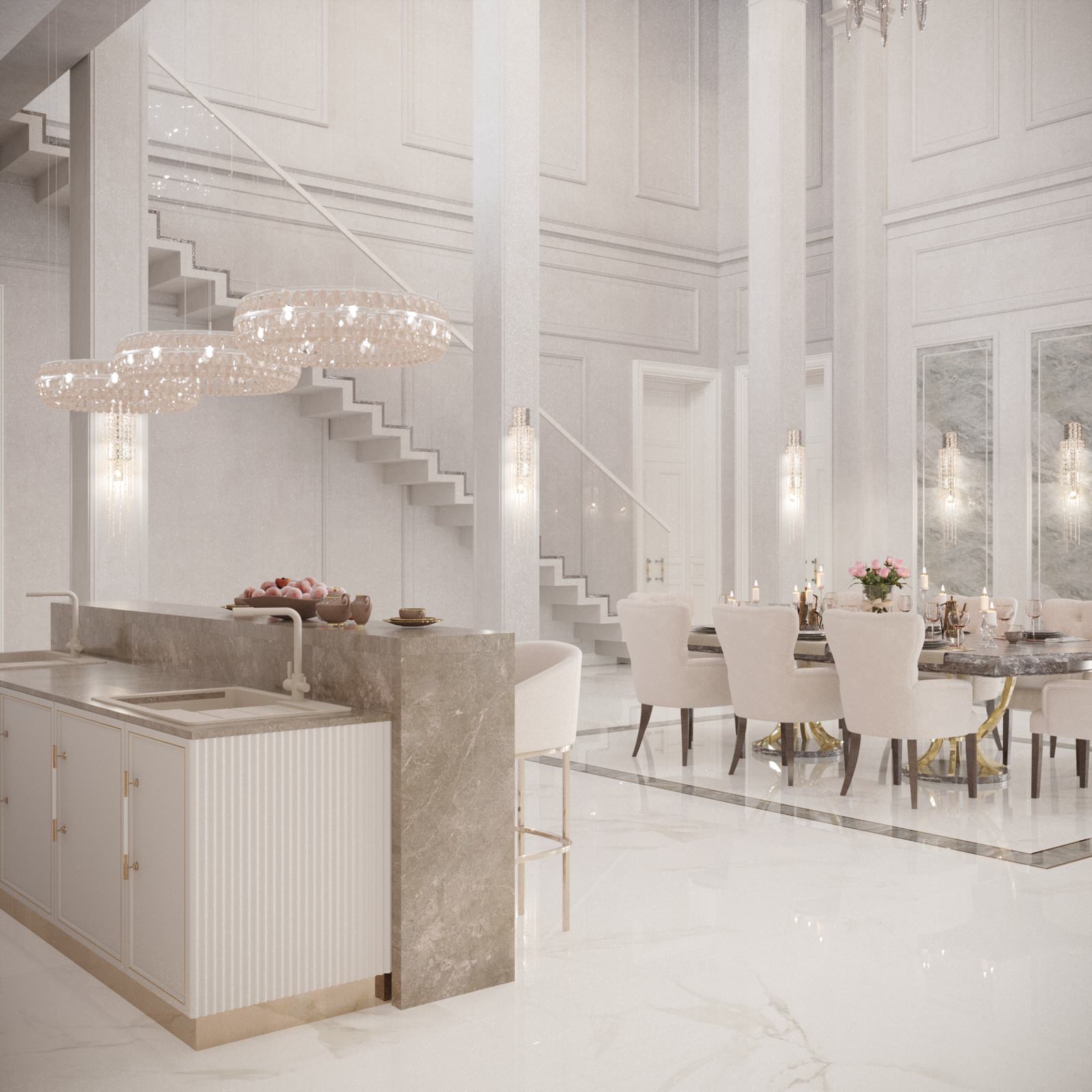 Дизайн интерьера дома 600 кв.м