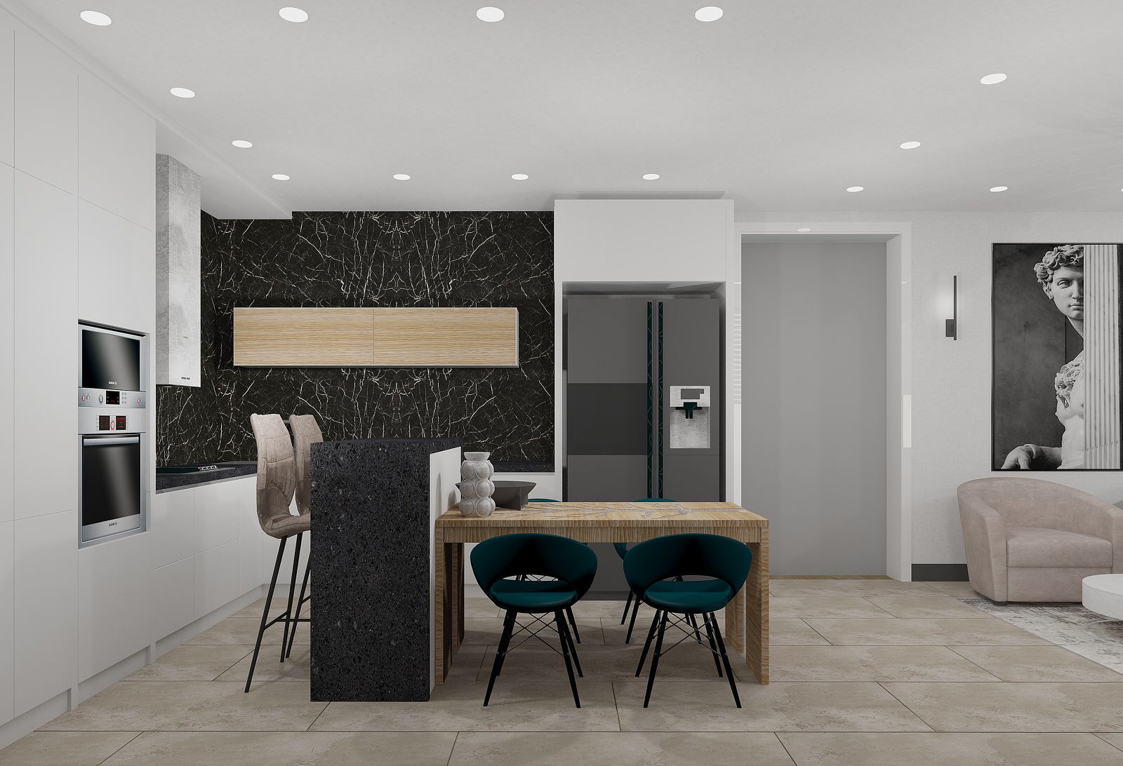 Проект таунхауса в современном стиле