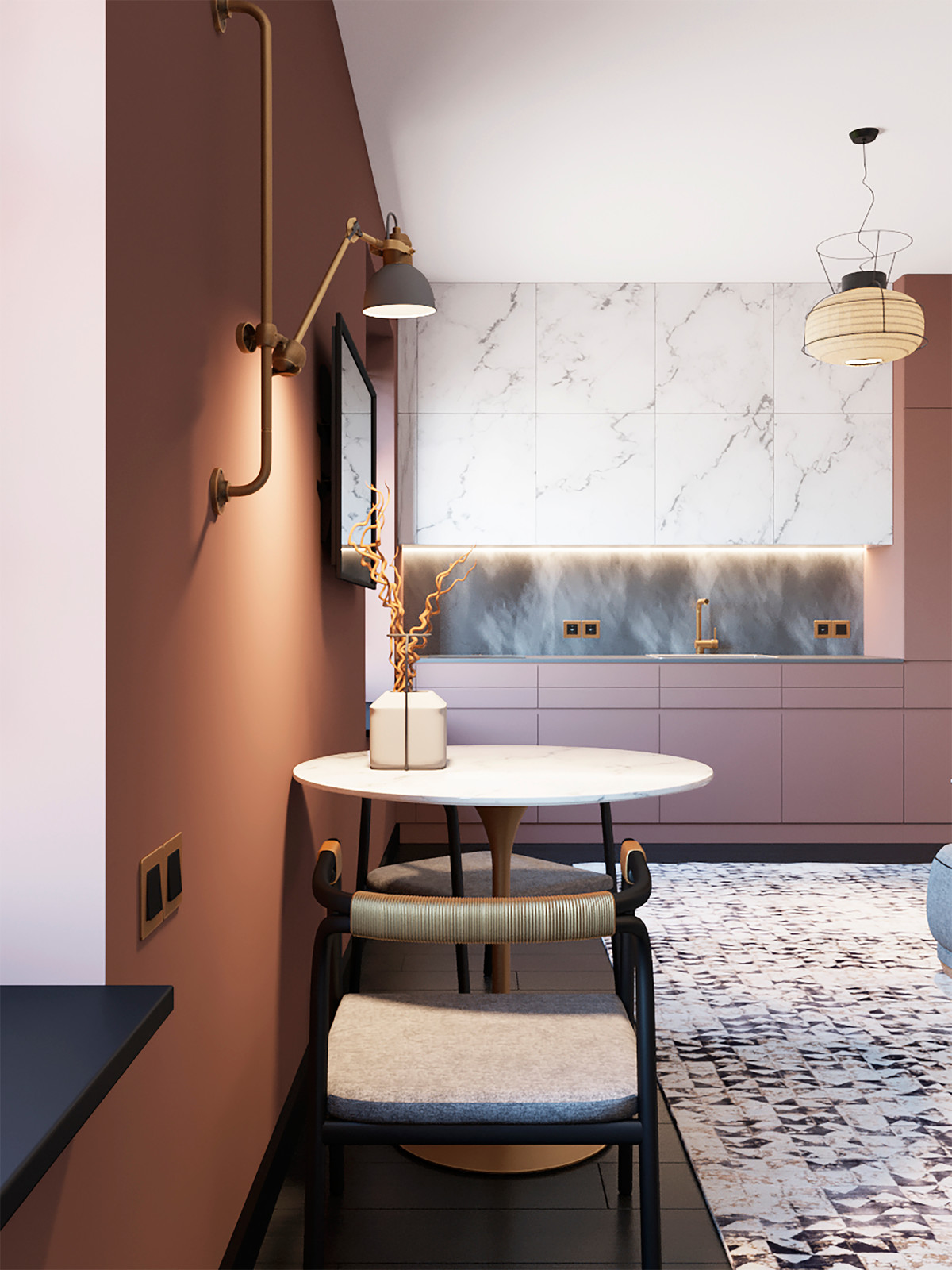 Квартира-студия для молодой девушки