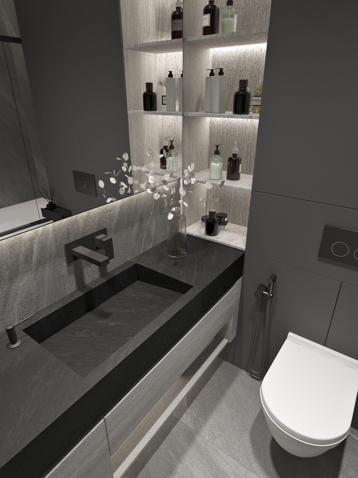 2-х комнатная квартира в современном стиле для молодой семьи