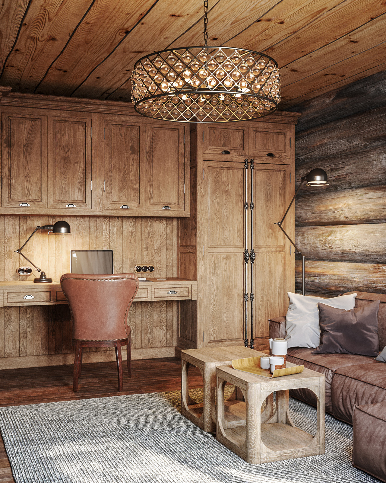 Дом из кело. Спальня студента