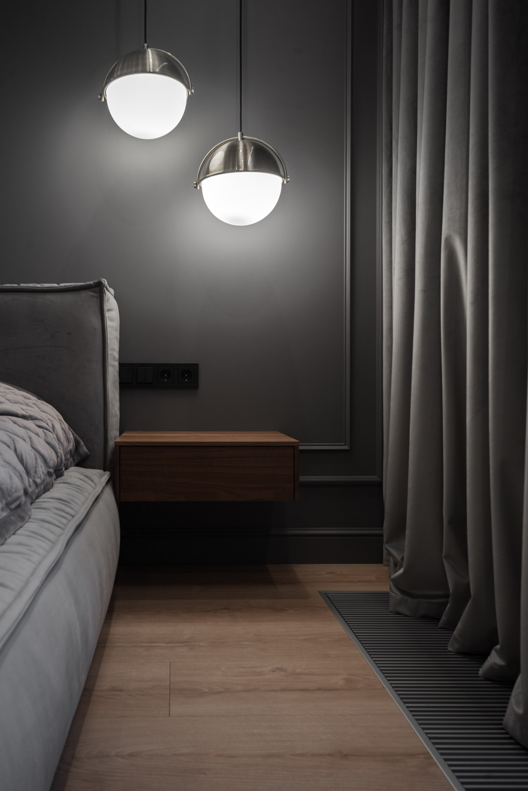 Просторная квартира в серых цветах