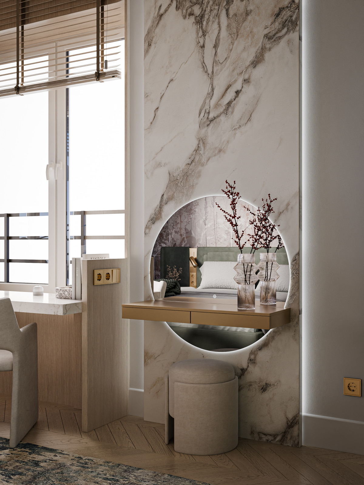 Интерьер трехкомнатной квартиры