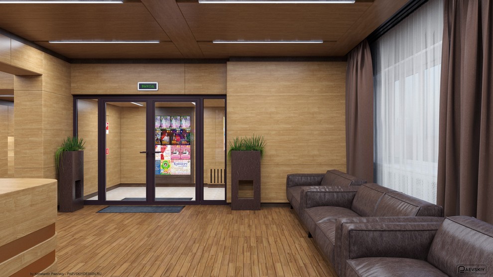 Фойе входа и коридоры дома культуры