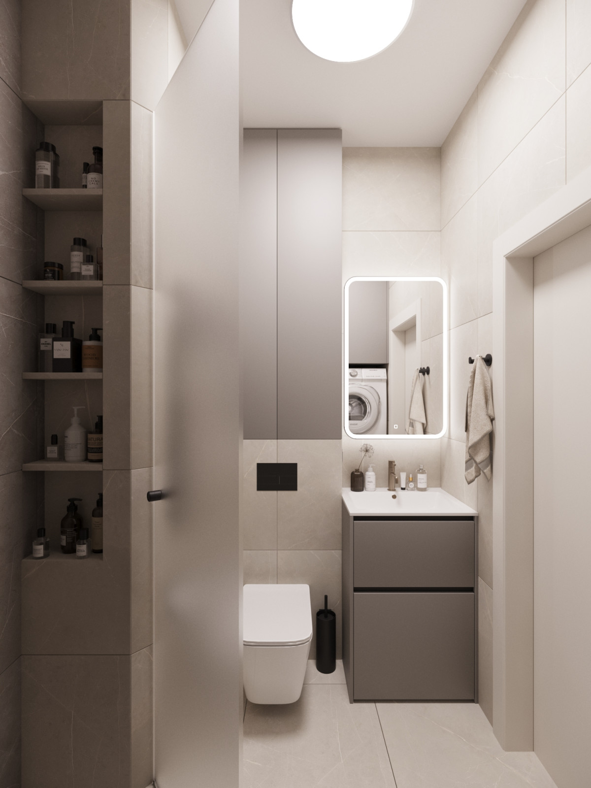 Дизайн интерьера евротрехкомнатной квартиры 65 м2