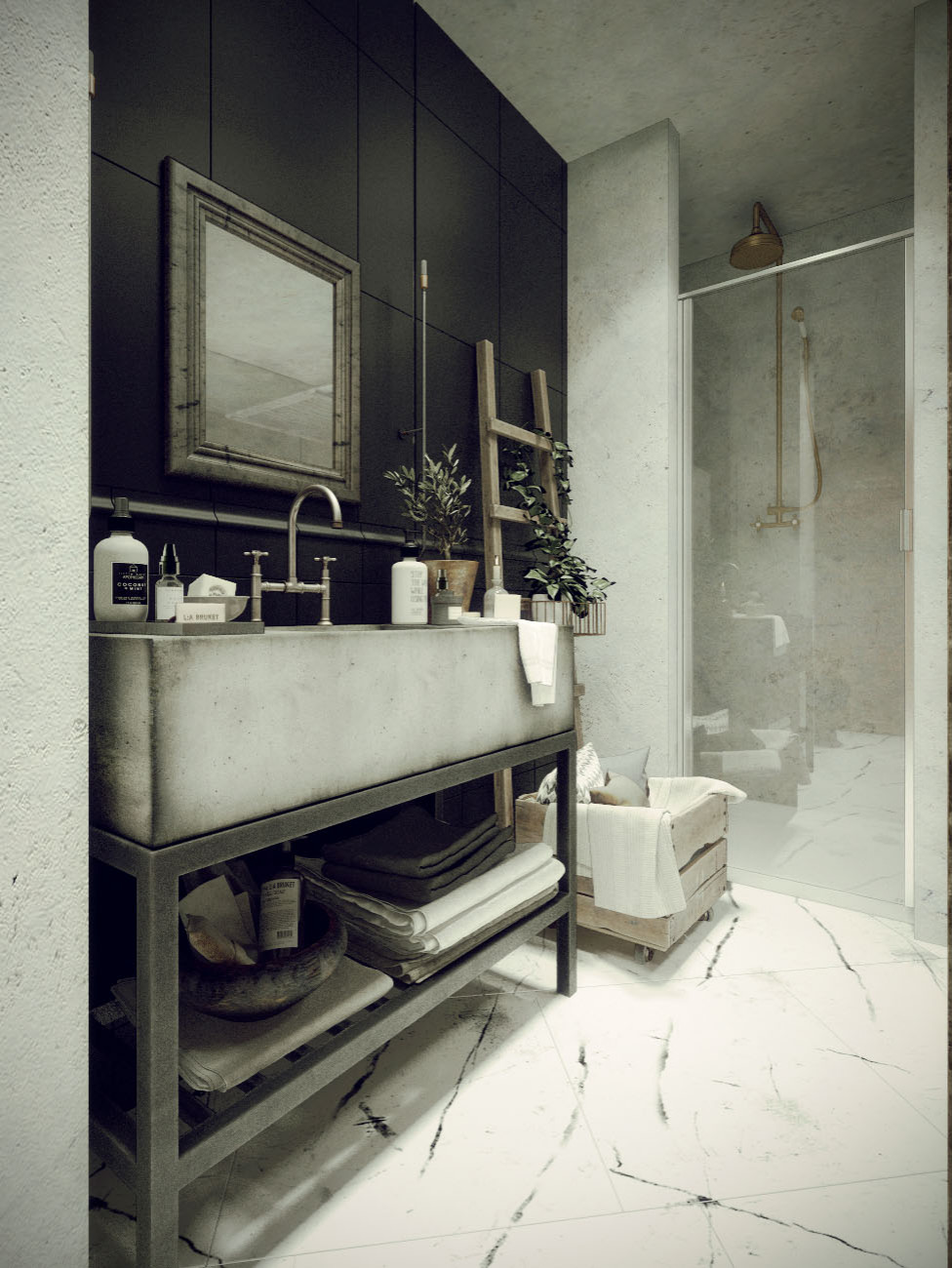 Двухъярусная квартира в стиле Лофт