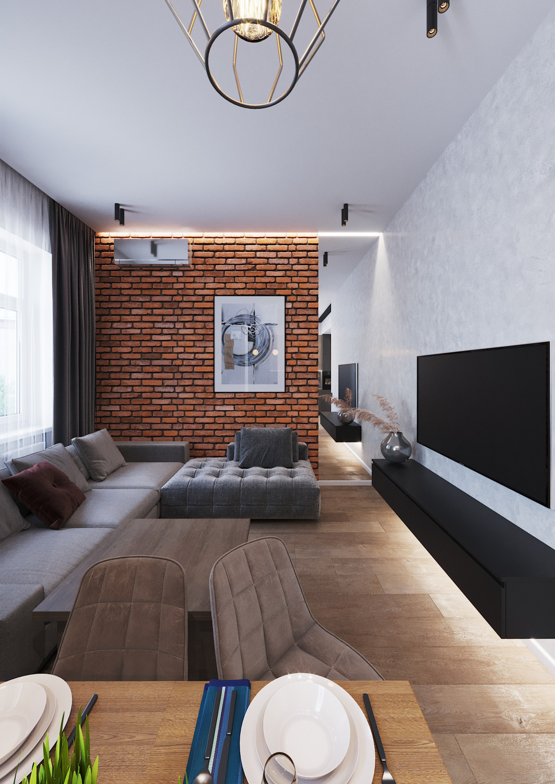 Дизайн интерьера таунхауса в Ростове