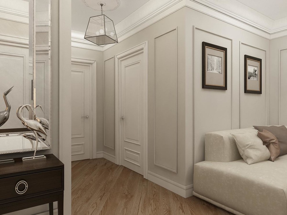 Квартира с белой спальней