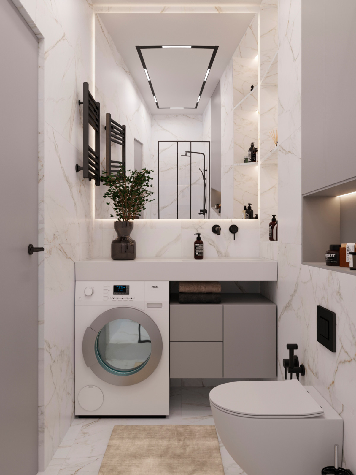 Современная квартира 74 м² для молодой пары