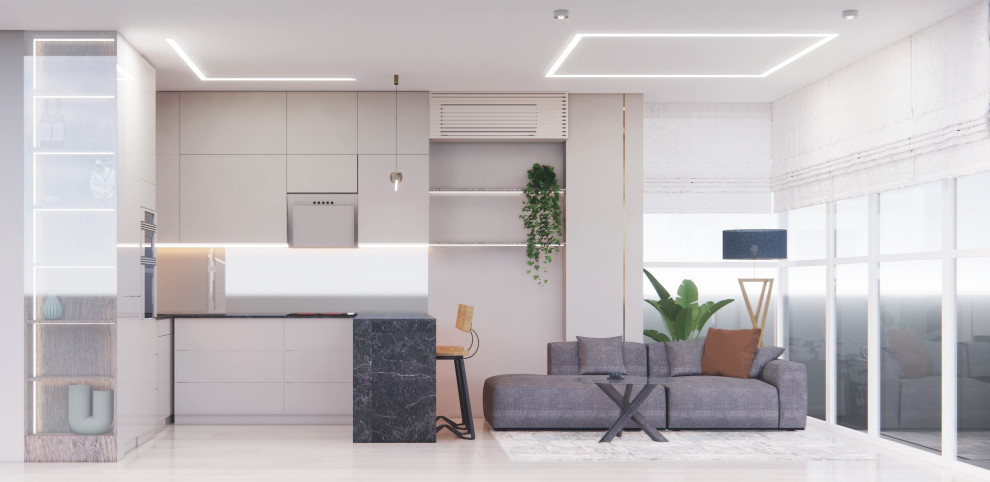 Обложка проекта: г. Владивосток, ЖК Зеленый Бульвар 2-х комнатная квартира 52 м2