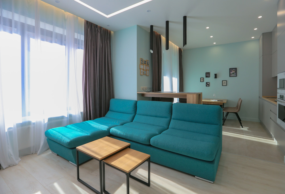 ЖК ЦАРСКАЯ ПЛОЩАДЬ - ЭТЮД С БИРЮЗОВЫМ ОТТЕНКОМ