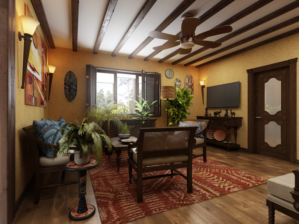 Обложка проекта: Гостевая в колониальном стиле