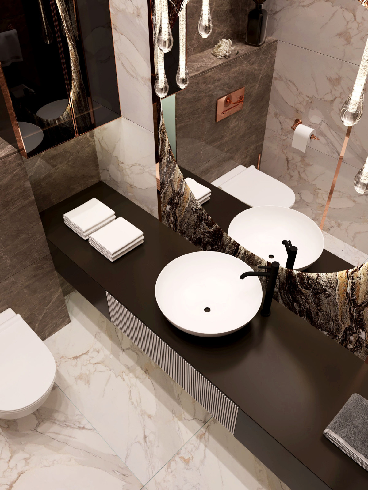 Дизайн санузла для офиса