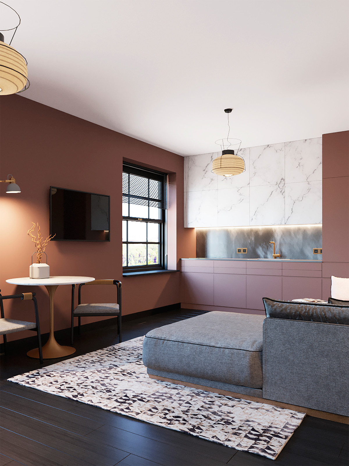 Обложка проекта: Квартира-студия для молодой девушки