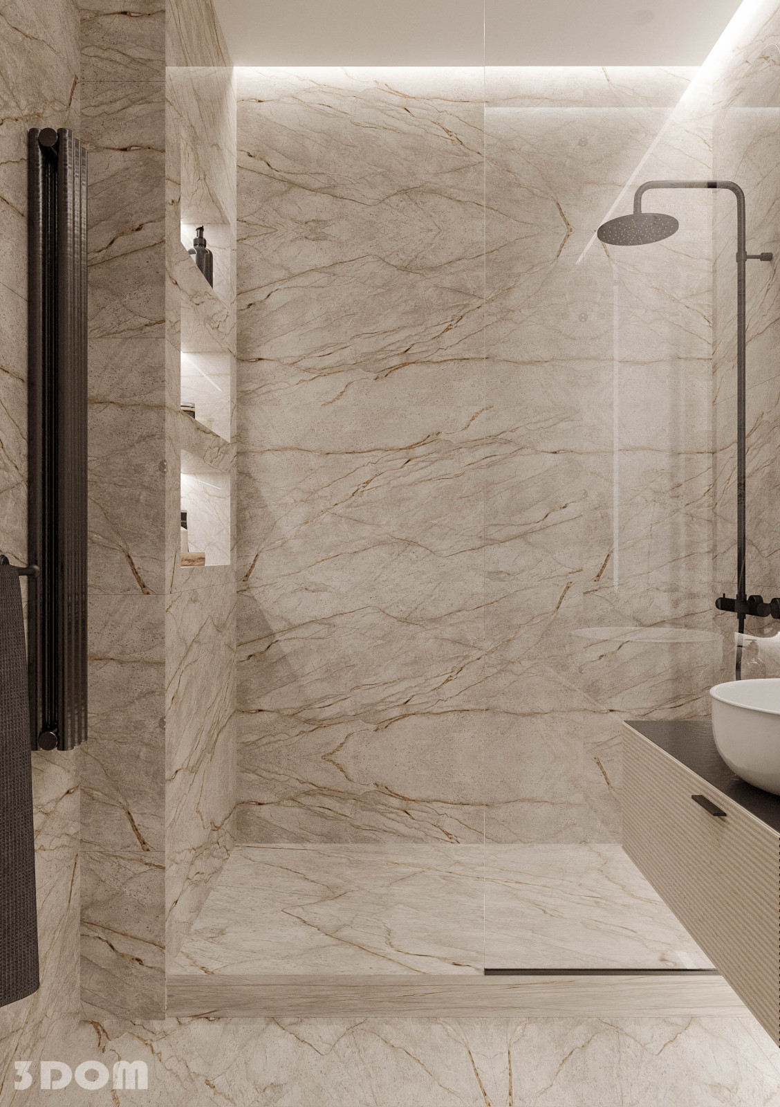 Обложка проекта: КВАРТИРА ЖК "ЗЕЛЕНЫЙ КВАРТАЛ" 105кв.м | 3DOM