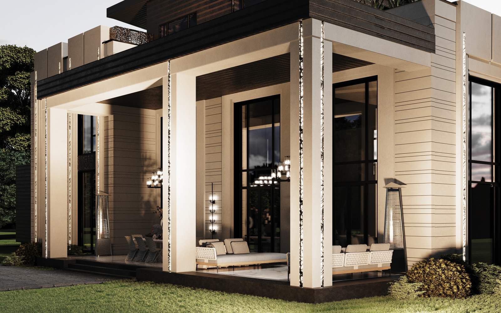 Обложка проекта: Загородный дом. Дубровка 2023. Проект