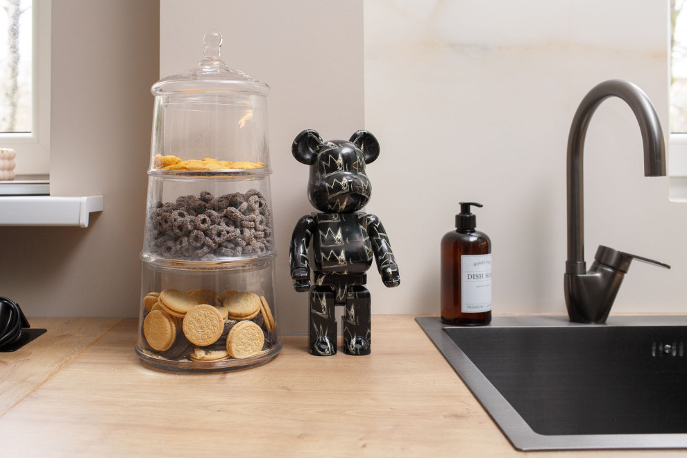 Кухня современная цвета Благородный нефрит