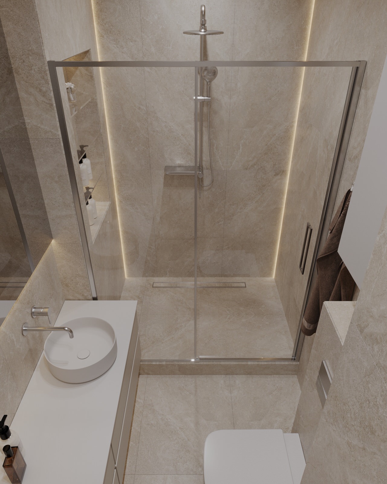 Двухкомнатная квартира с современным дизайном