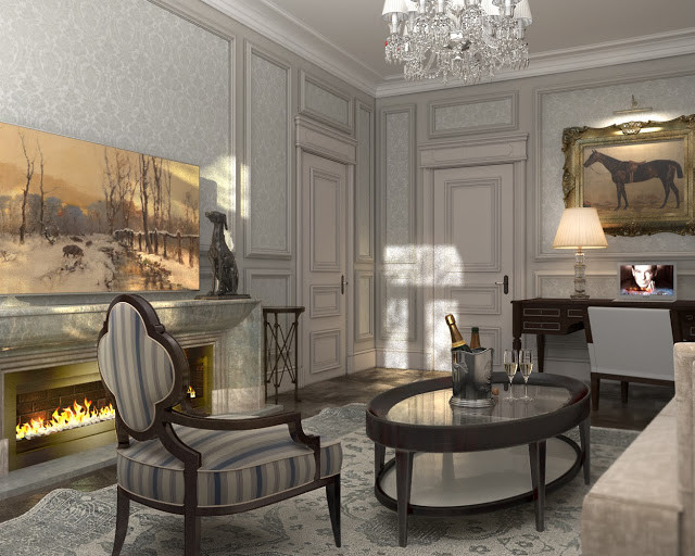 Interior design of Lux apartments of the Bariatinsky Palace