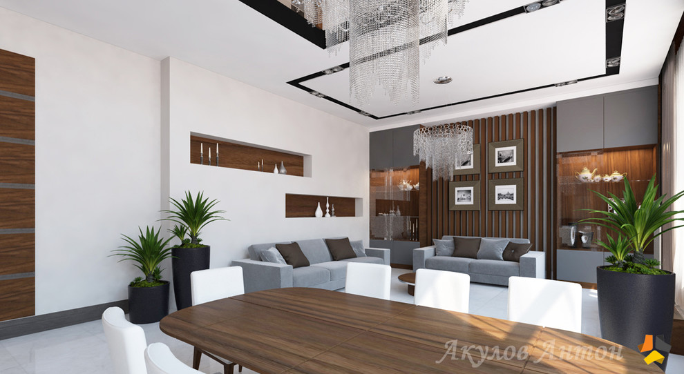 Дизайн-проект интерьера коттеджа 250 кв.м.