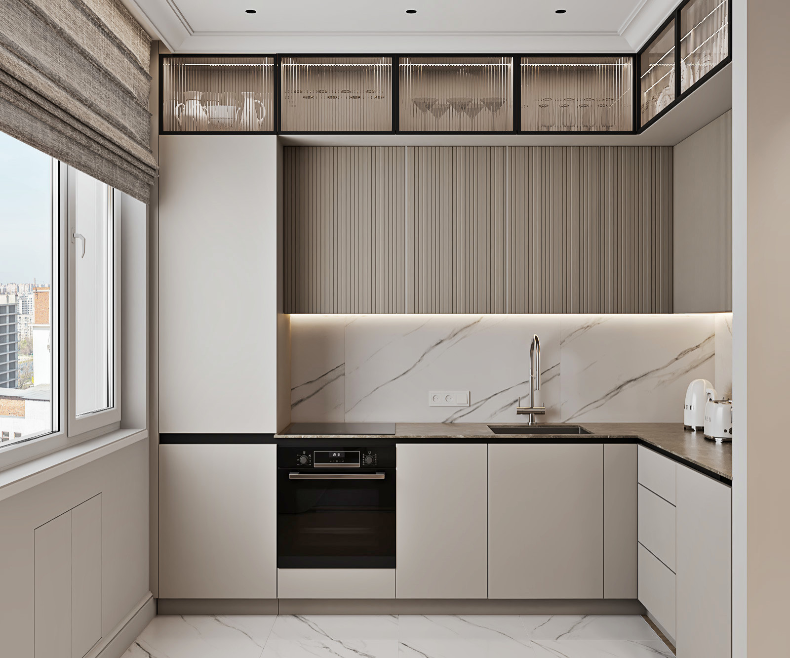 Кухня гостиная на ул. Воеводина г.Екатеринбург