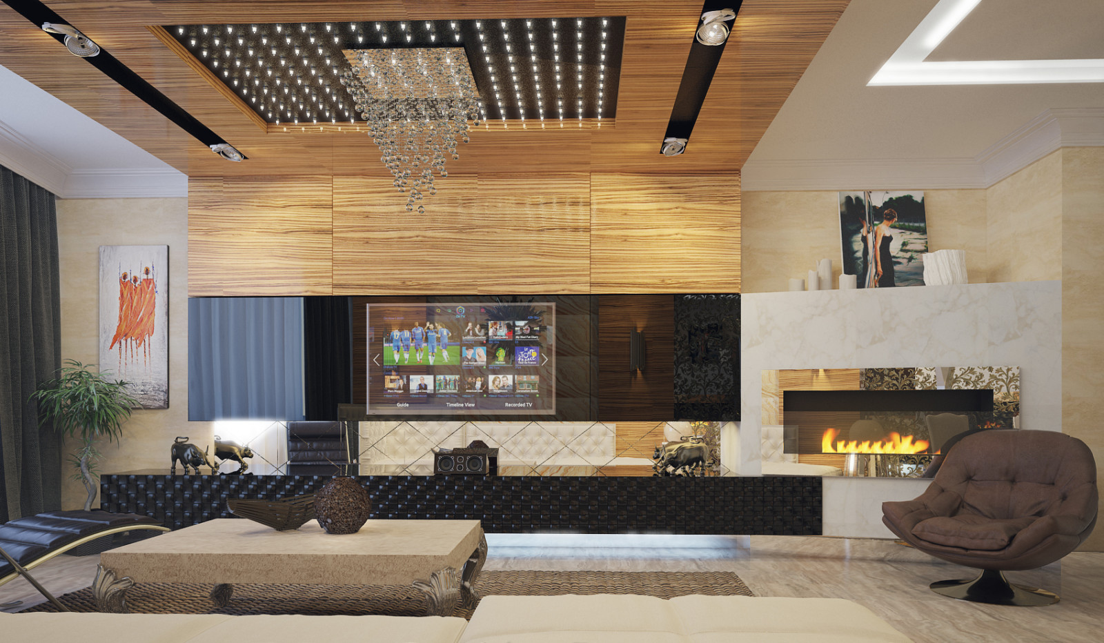 Гостиная в стиле Модерн