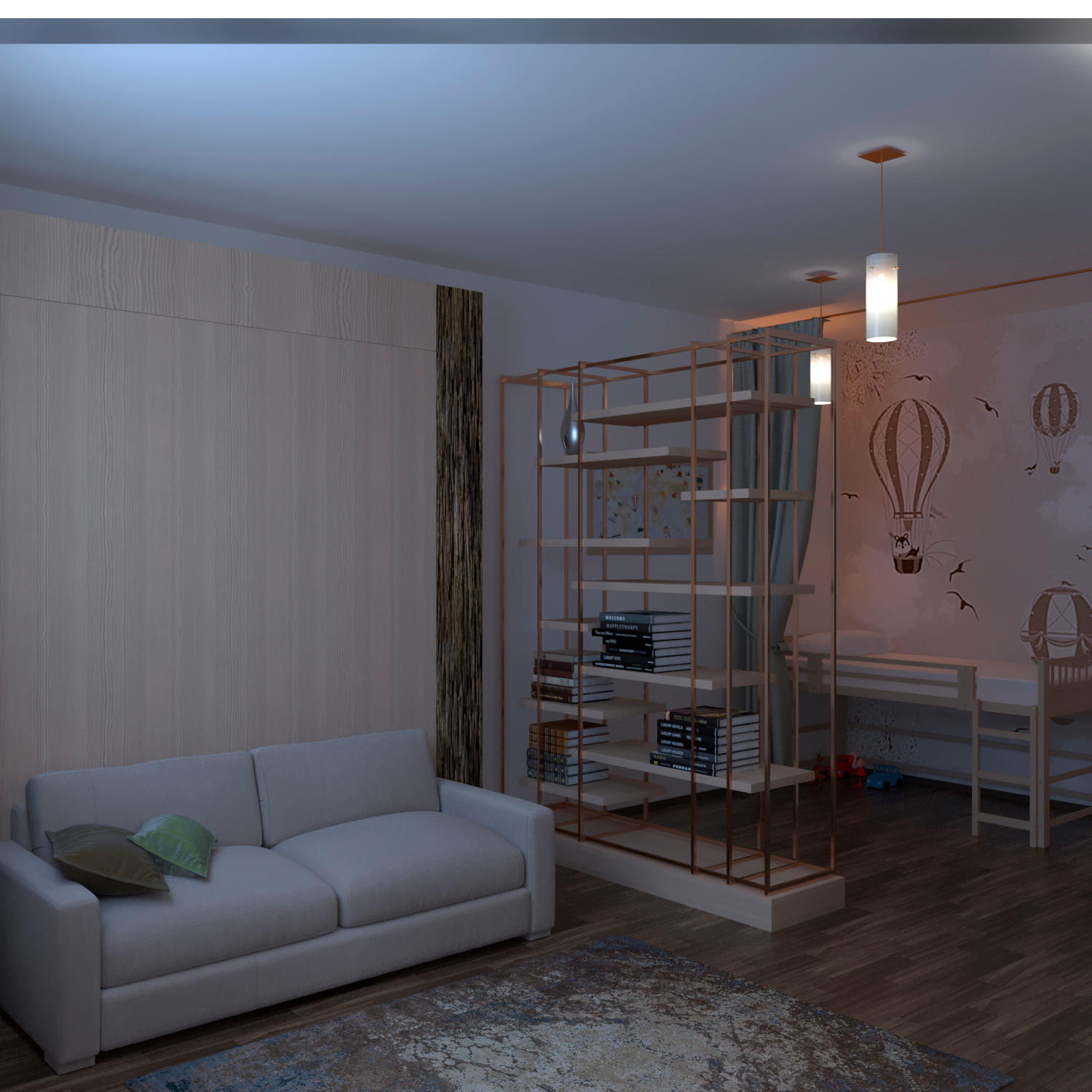 Дизайн небольшой квартиры для семьи из трех человек