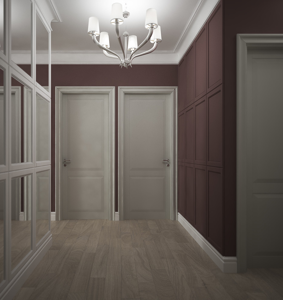 Marsala and Marble Интерьер квартиры для семьи с двумя дочками.