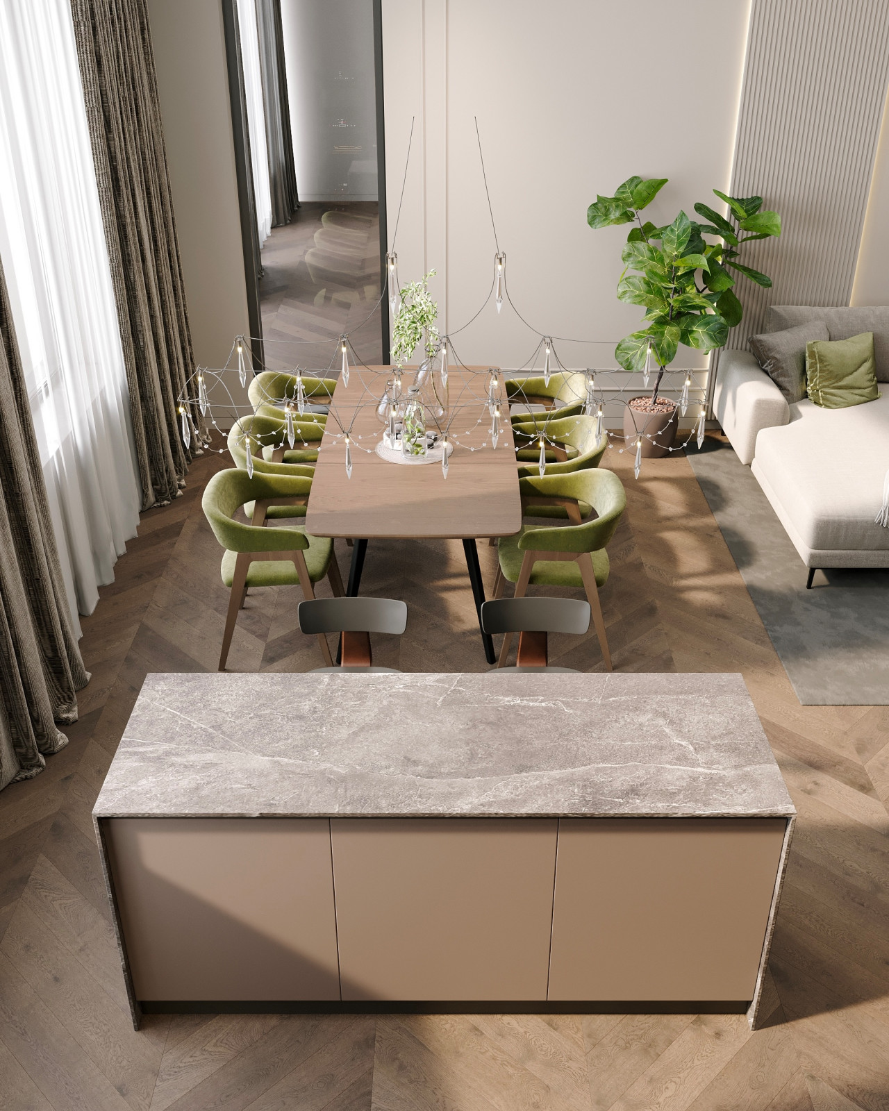 ЖК Михайловский Гостиная