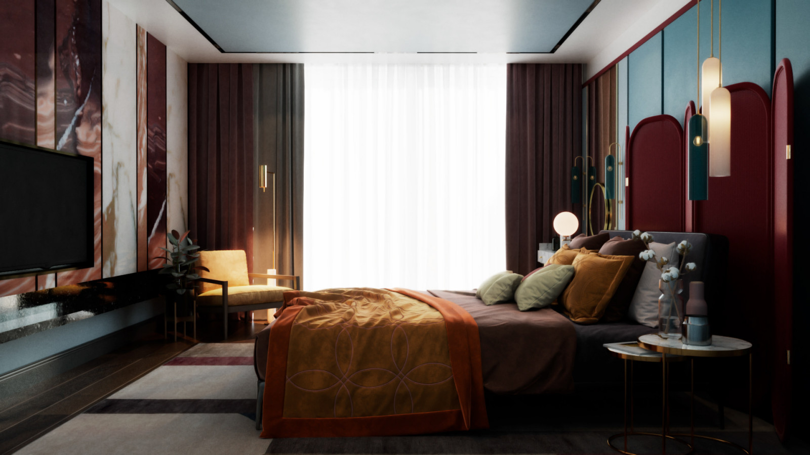 Дизайн проект квартиры на Бытхе, 70 кв м.