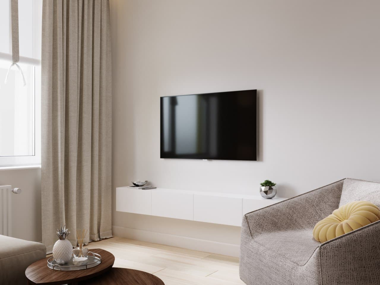 ДИЗАЙН-ПРОЕКТ ИНТЕРЬЕРА КВАРТИРЫ, ЖК ТУШИНО, МОСКВА, 76 М²