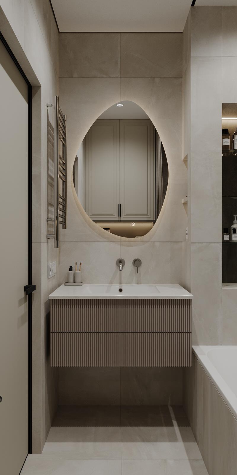 Интерьер квартиры в ЖК "Метрополия"