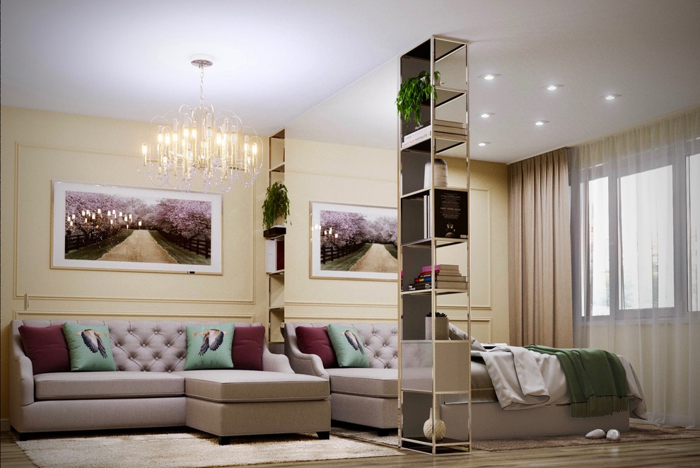 Гостиная - спальня для телеканала НТВ ("Мальцева")