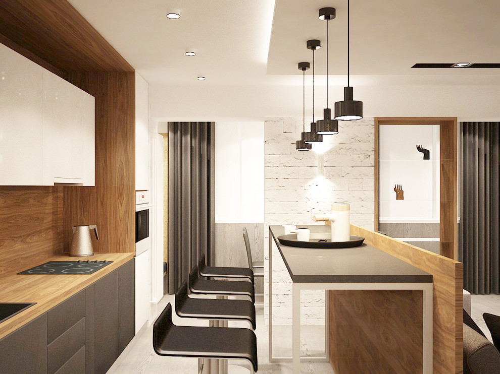 Обложка проекта: Черный, серый и дерево