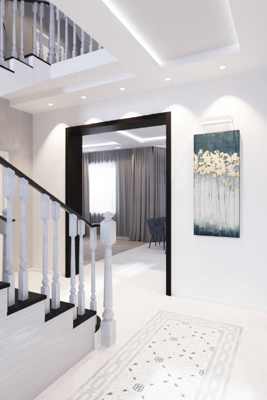 Интерьер частного дома с террасой в Калининградской обл.