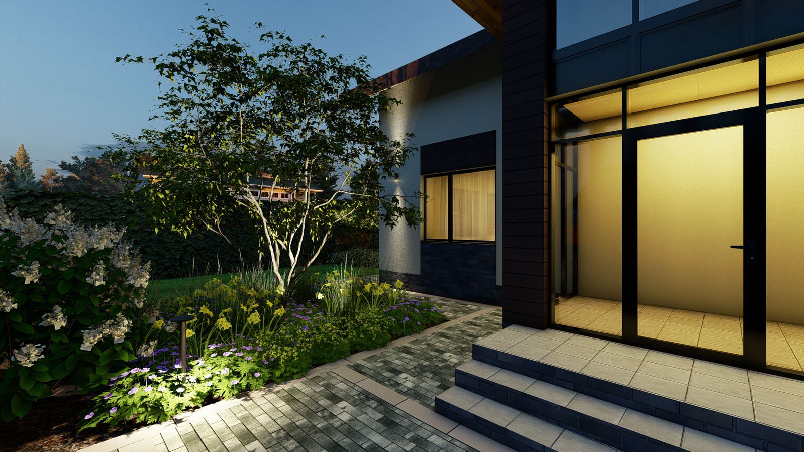 Сад "Geometrium" в КП "Европа"