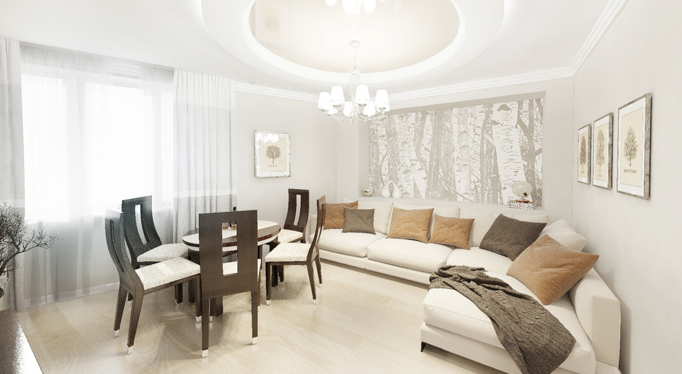 Современный интерьер в светлых тонах