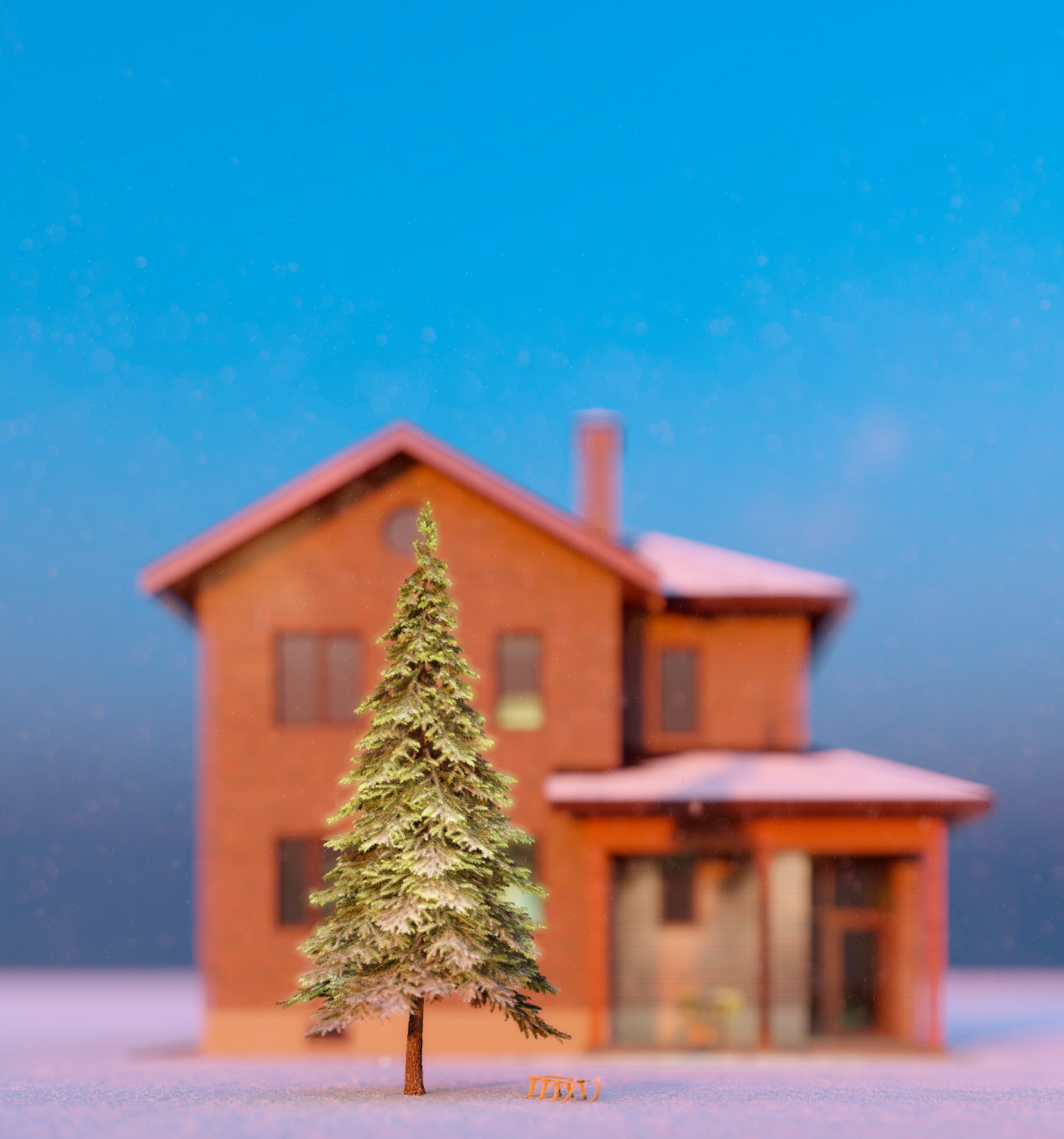 Компактный двухэтажный дом