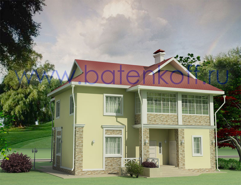 Дизайн фасадов коттеджа в пос.Исток