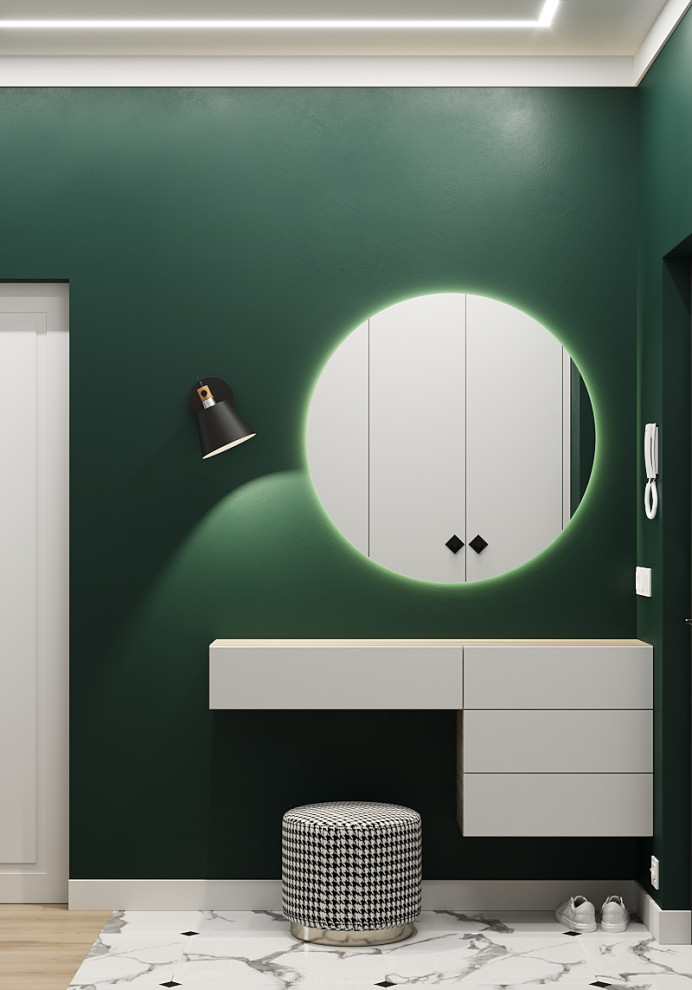 Обложка проекта: Прихожая в Скандинавском стиле, ЖК "Лесопарковый"