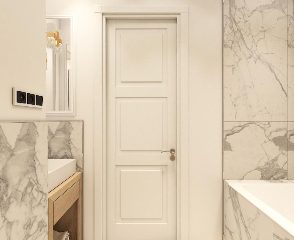 Дизайн-проект квартиры 45 м2 в стиле неоклассика